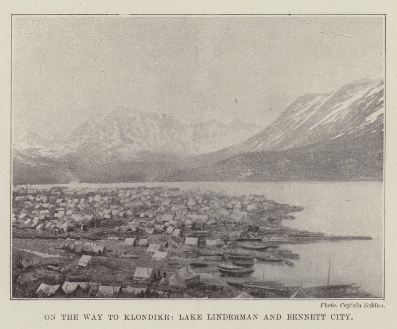 En camino a Klondike, Lago Linderman y Bennett City de English Photographer