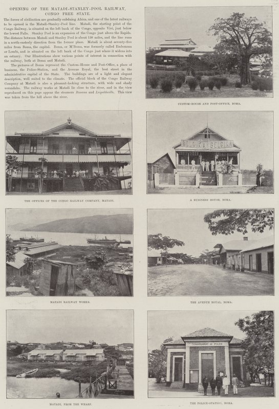 Inauguración del ferrocarril Matadi-Stanley-Pool, Estado Libre del Congo de English Photographer