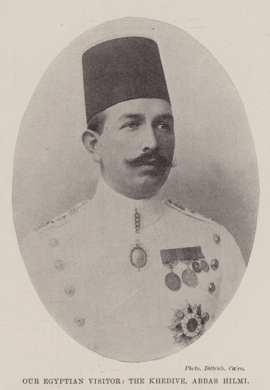 Nuestro visitante egipcio, el Jedive, Abbas Hilmi de English Photographer