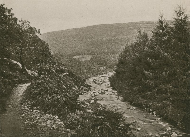 Camino por Bagworthy Water, Valle de Doone de English Photographer