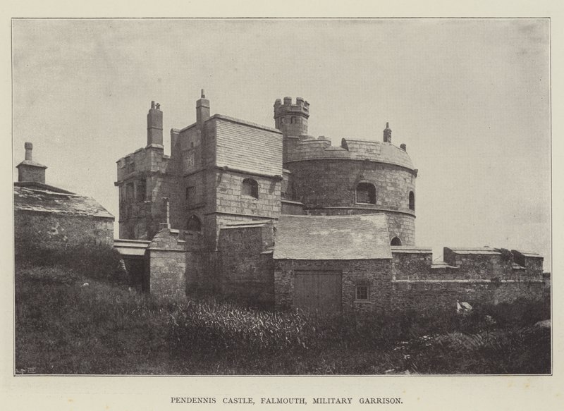 Castillo de Pendennis, Falmouth, guarnición militar de English Photographer