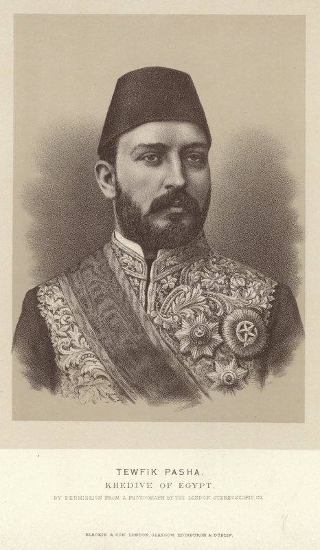 Retrato de Tewfik Pasha, Jedive de Egipto de English Photographer