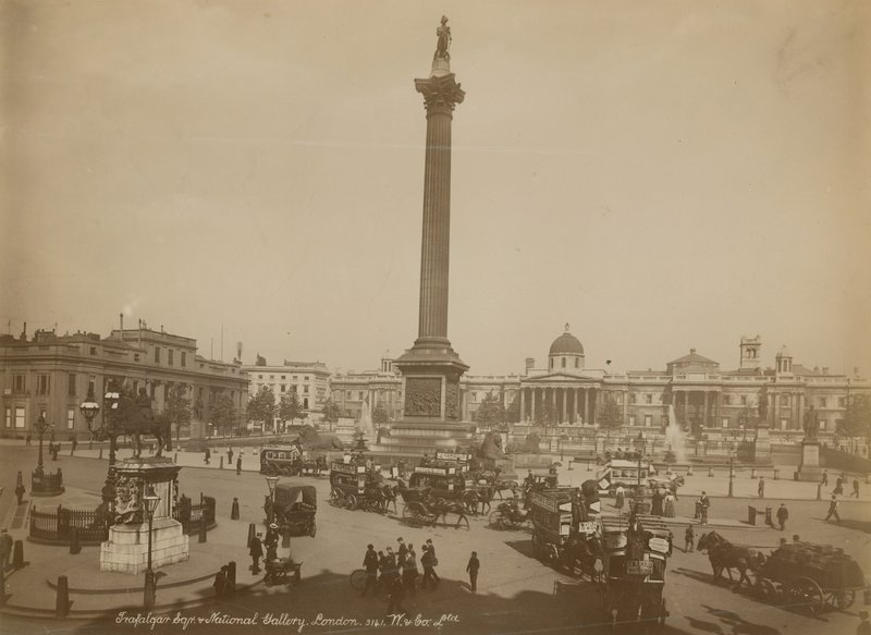 Postal con imagen de Trafalgar Square de English Photographer