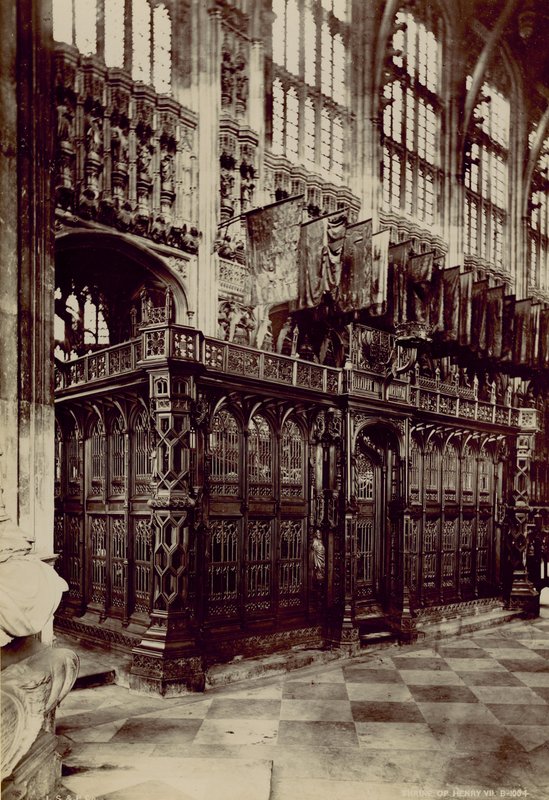 Postal con una imagen del santuario de Enrique VII de English Photographer