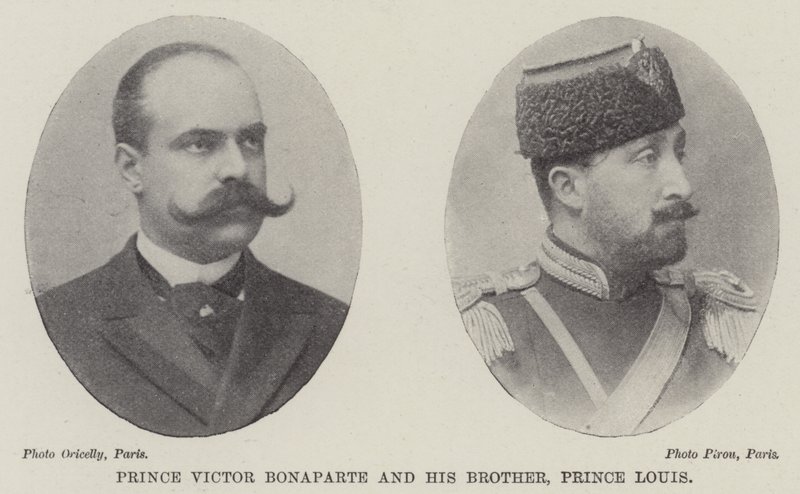 Príncipe Víctor Bonaparte y su hermano, príncipe Luis de English Photographer