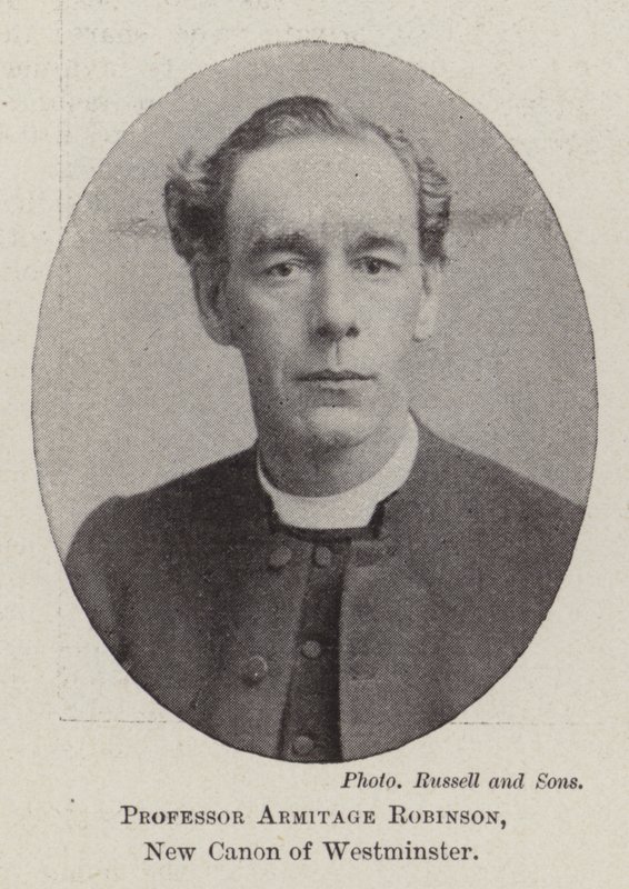 Profesor Armitage Robinson, nuevo canónigo de Westminster de English Photographer
