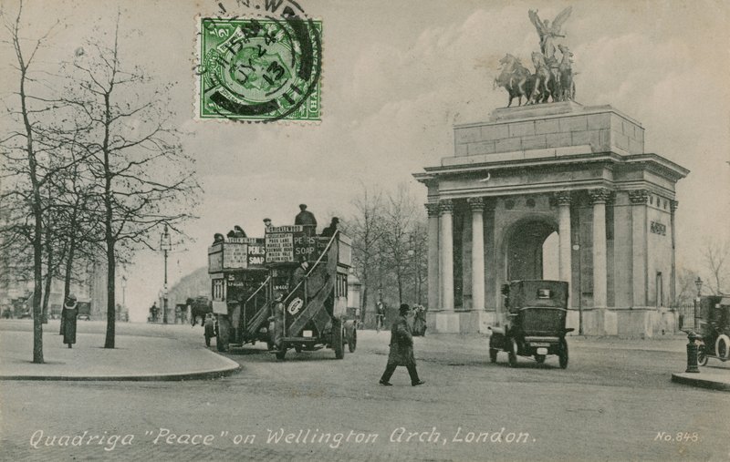 Cuadriga de la Paz en el Arco de Wellington en Londres de English Photographer
