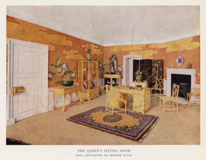 Casa de muñecas de la Reina María: Salón de la Reina (foto en color) de English Photographer