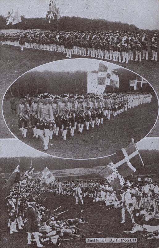 Recreación de la Batalla de Dettingen, librada en Baviera en 1743 durante la Guerra de Sucesión Austriaca de English Photographer