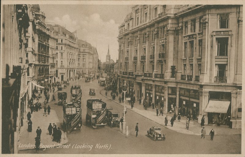 Regent Street, Londres, mirando al norte de English Photographer