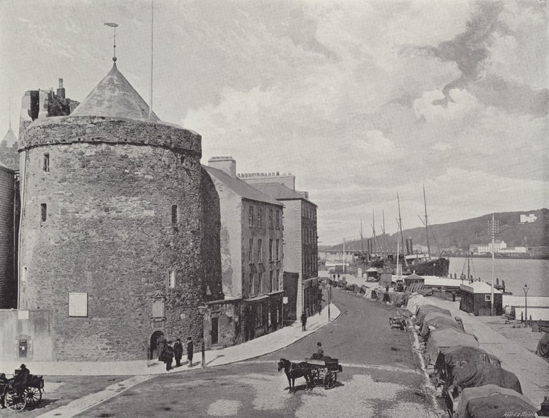 Torre de Reginald y el muelle, Waterford de English Photographer