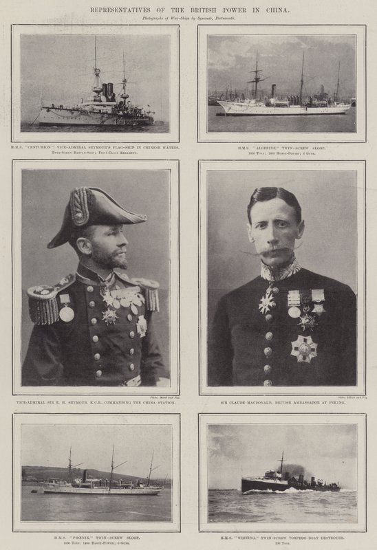 Representantes del poder británico en China de English Photographer