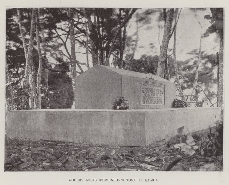 La tumba de Robert Louis Stevenson en Samoa de English Photographer