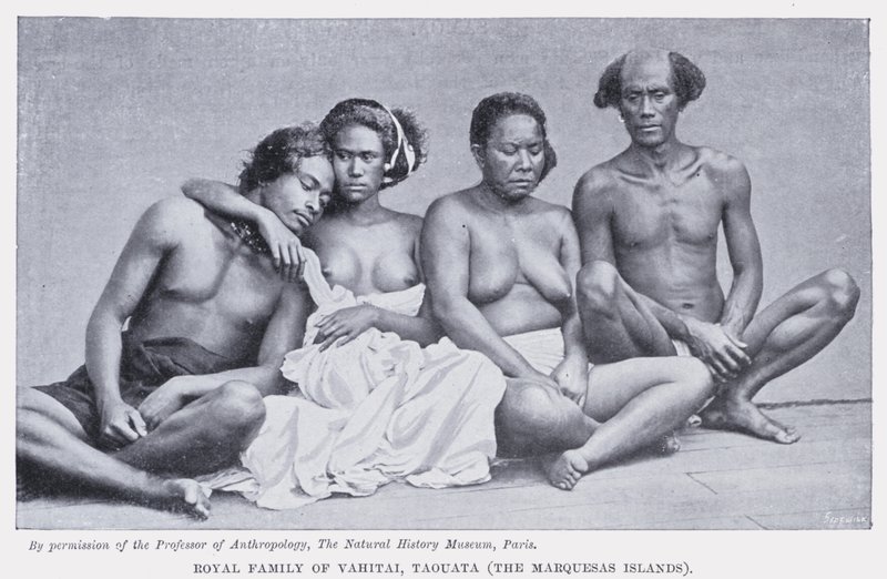 Familia Real de Vahitai, Taouata, Islas Marquesas de English Photographer