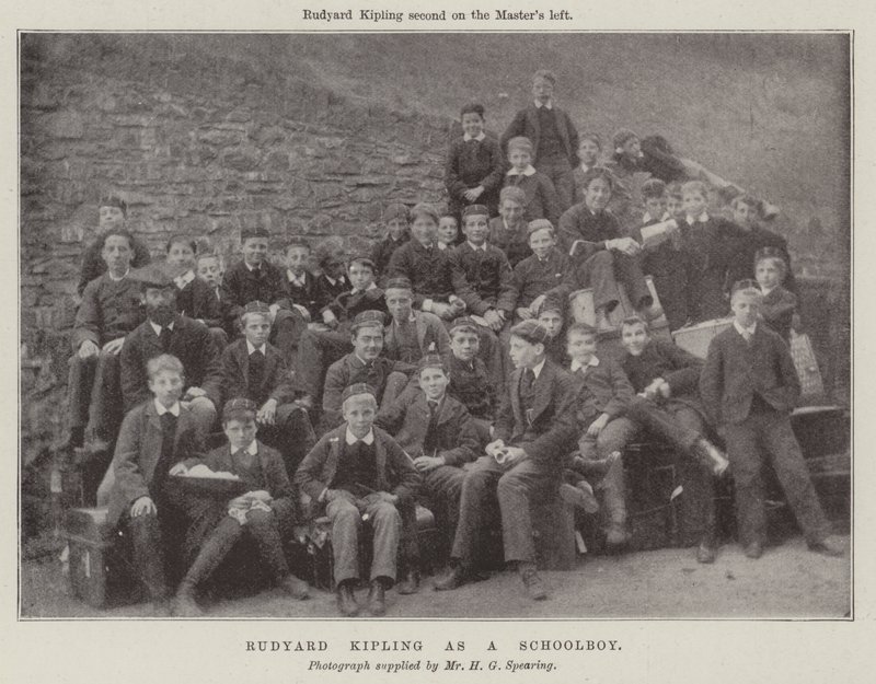 Rudyard Kipling como escolar de English Photographer