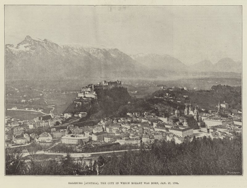 Salzburgo (Austria), la Ciudad donde Nació Mozart, 27 de Enero de 1756 de English Photographer
