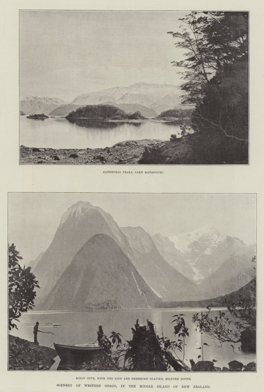 Paisaje del Oeste de Otago, en la Isla del Sur de Nueva Zelanda de English Photographer