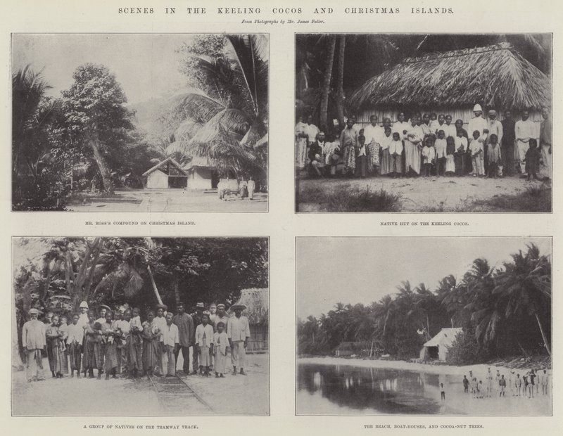 Escenas en las Islas Keeling Cocos y Navidad de English Photographer