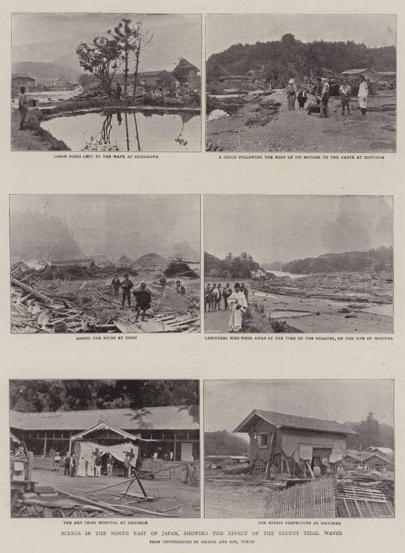Escenas en el noreste de Japón, mostrando el efecto de los recientes tsunamis de English Photographer