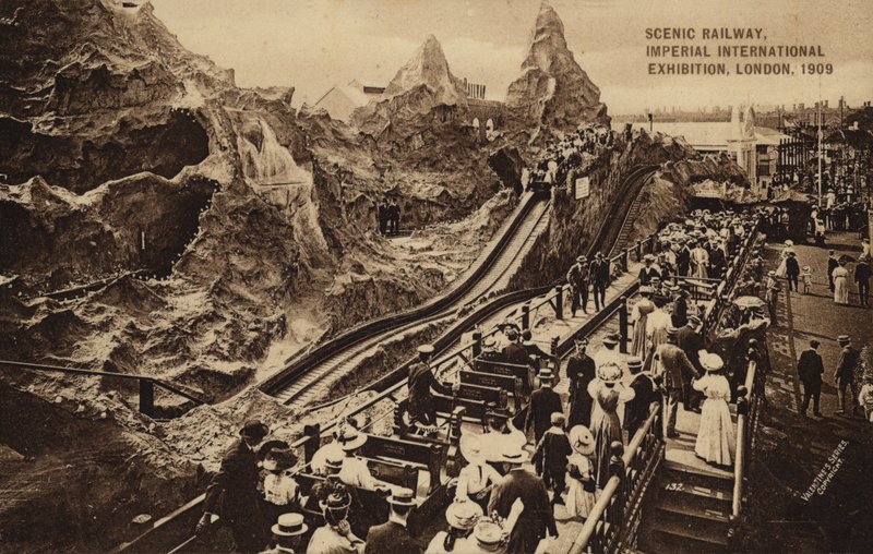 Ferrocarril escénico, Exposición Internacional Imperial, Londres de English Photographer