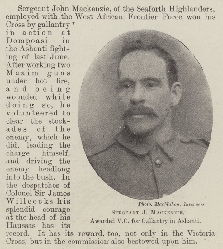 Sargento J Mackenzie, galardonado con la Cruz Victoria por valentía en Ashanti de English Photographer