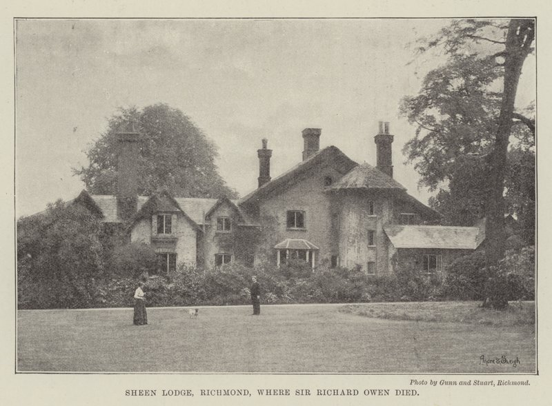 Sheen Lodge, Richmond, donde murió Sir Richard Owen de English Photographer