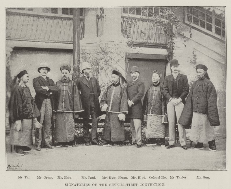 Signatarios de la Convención Sikkim-Tíbet de English Photographer