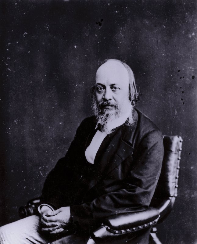 Sir Edwin Chadwick, reformador social inglés instrumental en cambios a las Leyes de Pobres y mejoras en salud pública y saneamiento de English Photographer
