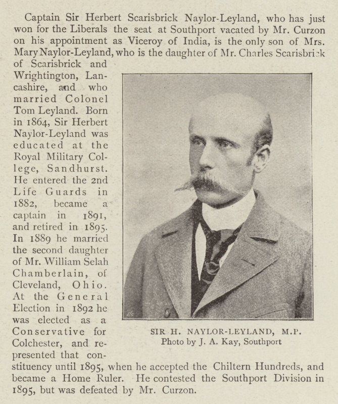 Sir H Naylor Leyland, MP de English Photographer