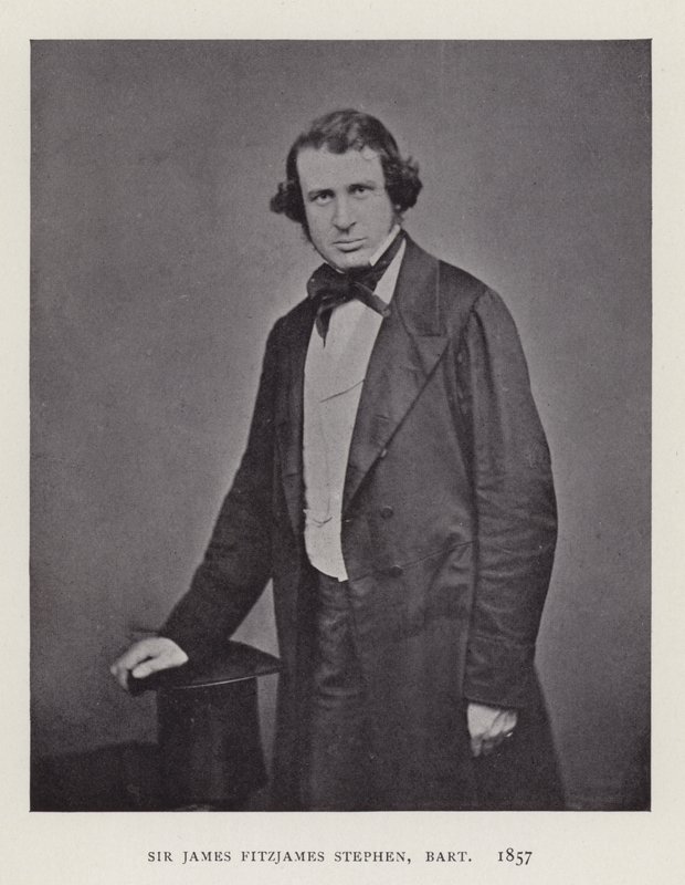 Sir James Fitzjames Stephen, Baronet, 1857 de English Photographer