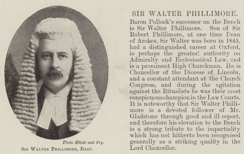 Sir Walter Phillimore, Baronet de English Photographer