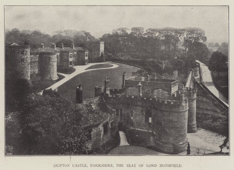 Castillo de Skipton, Yorkshire, la residencia de Lord Hothfield de English Photographer