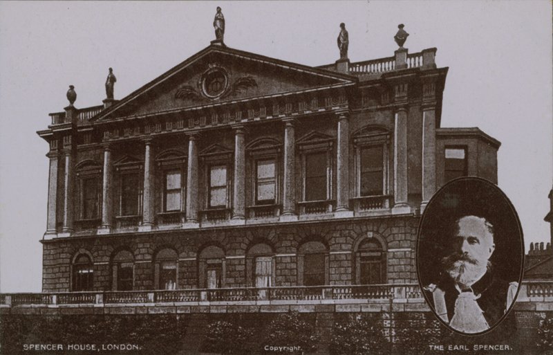 Spencer House, Londres con (inserto) El Conde Spencer de English Photographer