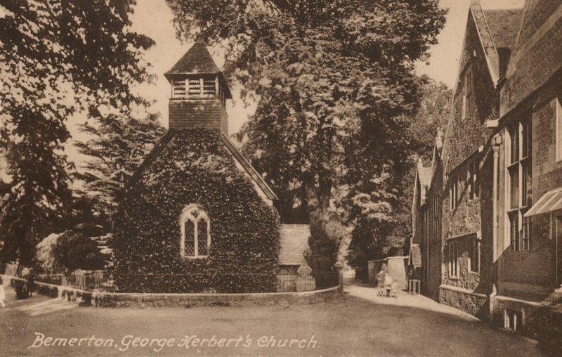 Iglesia de San Andrés, Bemerton, Wiltshire, donde está enterrado el poeta y sacerdote inglés George Herbert de English Photographer