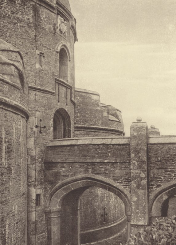 Castillo de St Mawes, la Puerta (foto en blanco y negro) de English Photographer