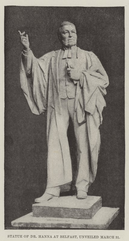 Estatua del Dr. Hanna en Belfast, inaugurada el 31 de marzo de English Photographer