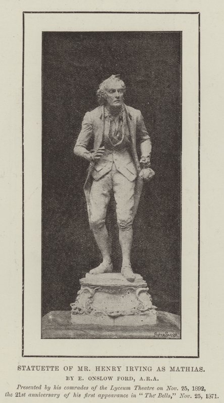Estatuilla del Sr. Henry Irving como Mathias de English Photographer