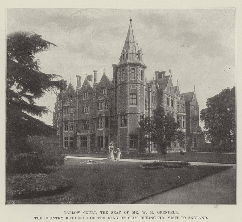 Taplow Court, la Residencia del Sr. W H Grenfell, la Residencia Campestre del Rey de Siam durante su Visita a Inglaterra de English Photographer