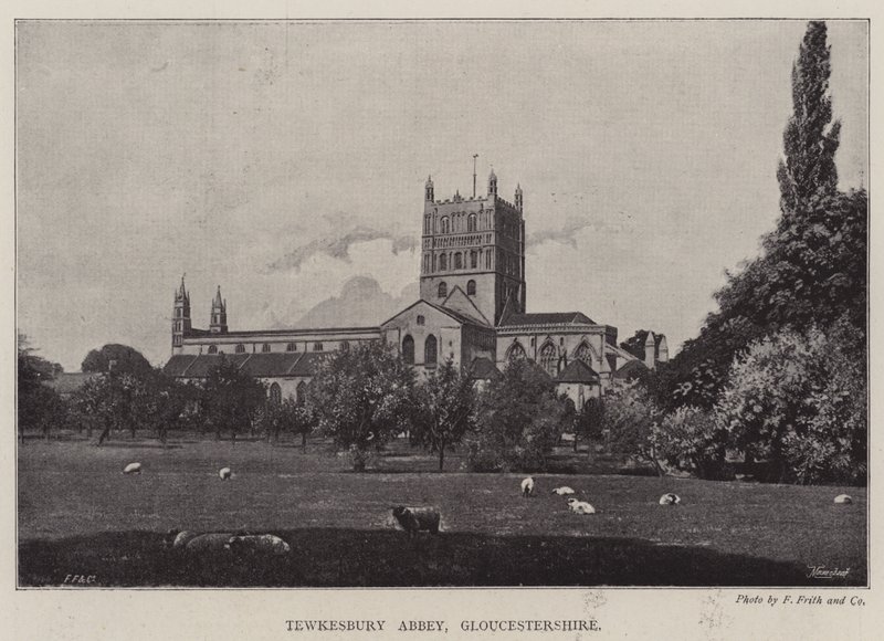 Abadía de Tewkesbury, Gloucestershire de English Photographer