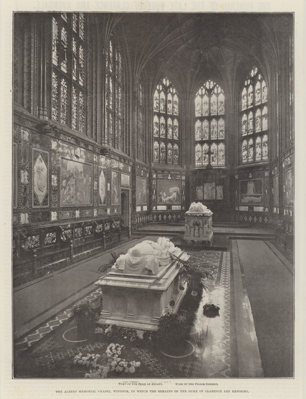 La Capilla Memorial Albert, Windsor, en la que reposan los restos del Duque de Clarence de English Photographer