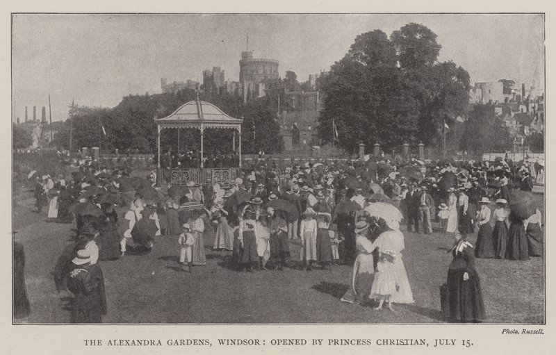 Los jardines de Alexandra, Windsor, inaugurados por la Princesa Christian, 15 de julio de English Photographer