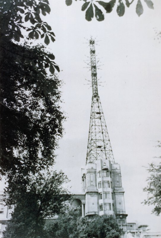 Antena de transmisión de televisión del Alexandra Palace de English Photographer