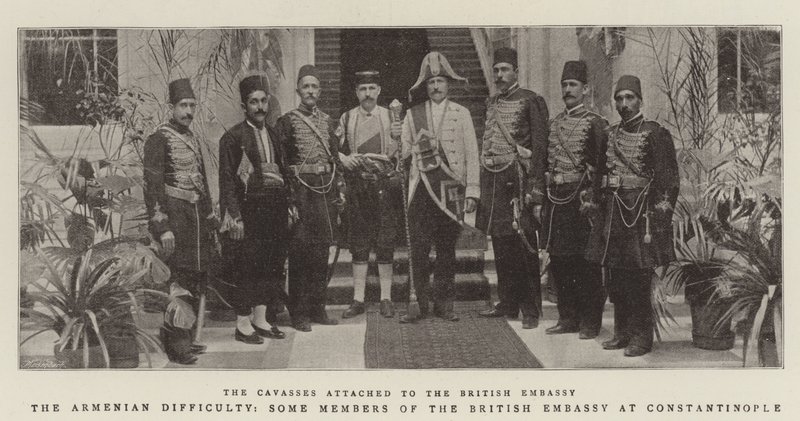 La Dificultad Armenia, algunos Miembros de la Embajada Británica en Constantinopla de English Photographer
