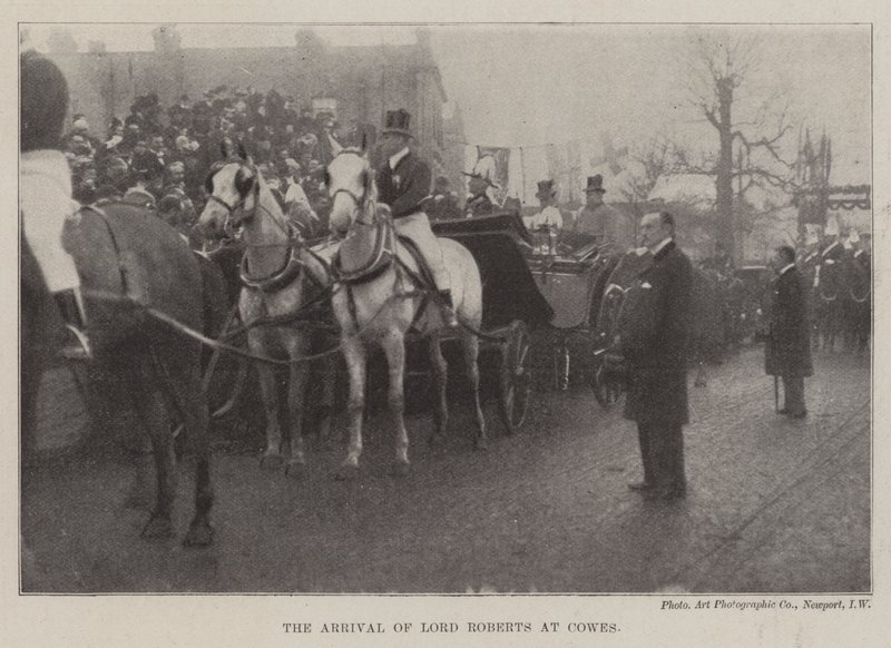 La llegada de Lord Roberts a Cowes de English Photographer