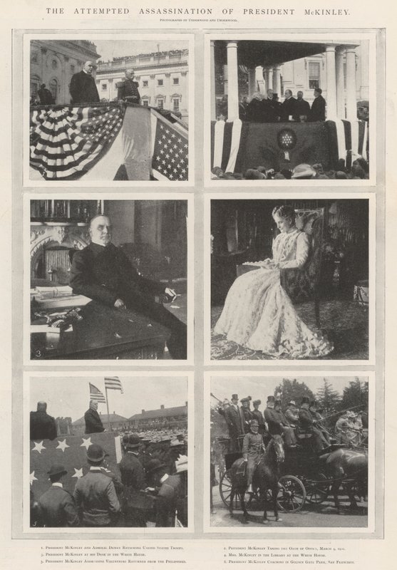 El Intento de Asesinato del Presidente McKinley de English Photographer