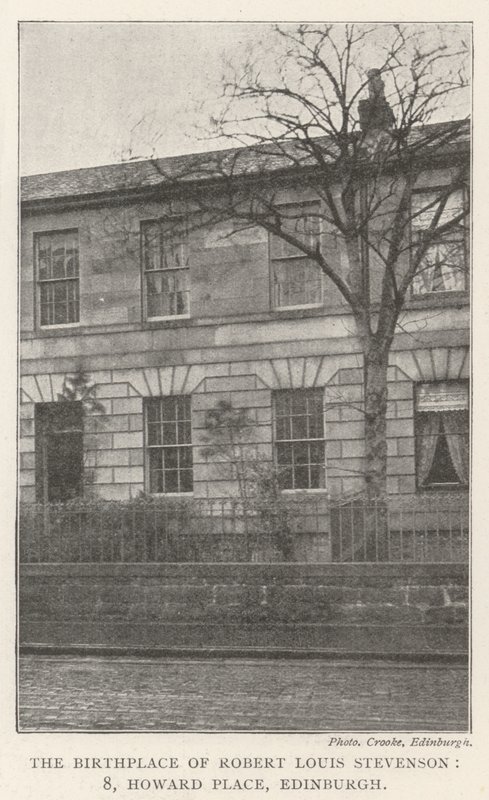 El lugar de nacimiento de Robert Louis Stevenson, 8, Howard Place, Edimburgo de English Photographer