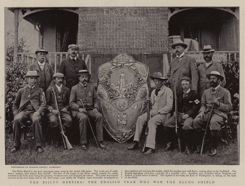 La reunión de Bisley, el equipo inglés que ganó el Escudo Elcho de English Photographer