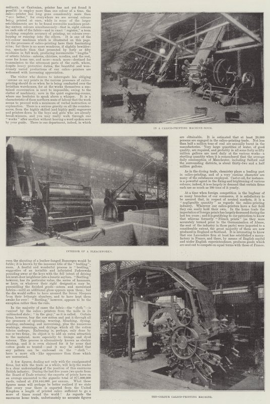 La Industria Británica de Impresión de Calicó de English Photographer