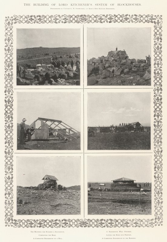 La construcción del sistema de casas de bloqueo de Lord Kitchener de English Photographer