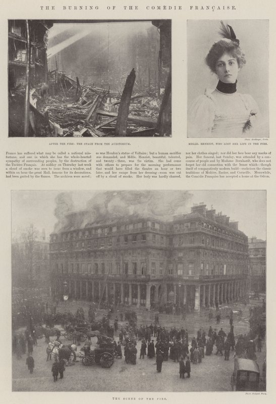 El incendio de la Comédie Française de English Photographer